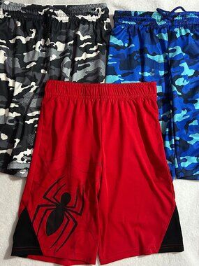 3pk Sz 10-12 Children’s Place Boys Print Active Pull-On Jogger Basketball Shorts